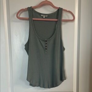 Z Supply Ribbed Tank Top - Gray